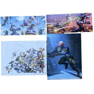 Overwatch Blizzard Poster Soldier 76 Sky Battle‎ Assault Characters Lot 2016